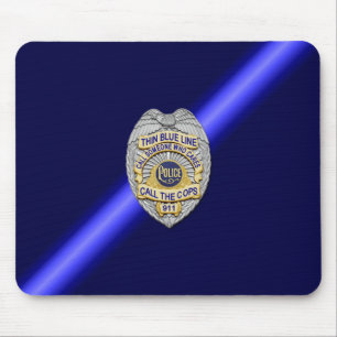 Mousepad Crachá fino de linha azul