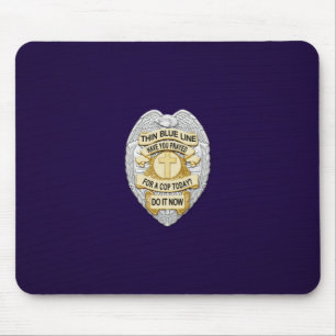 Mousepad Crachá fino de linha azul