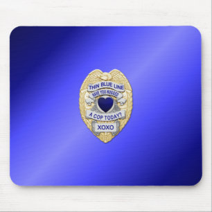 Mousepad Crachá fino de linha azul