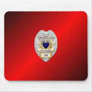Mousepad Crachá fino de linha azul