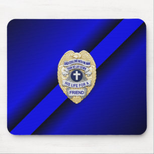 Mousepad Crachá fino de linha azul