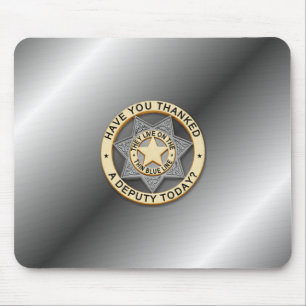 Mousepad Crachá fino de linha azul