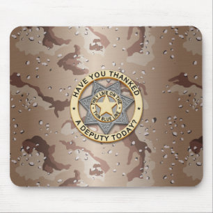 Mousepad Crachá fino de linha azul