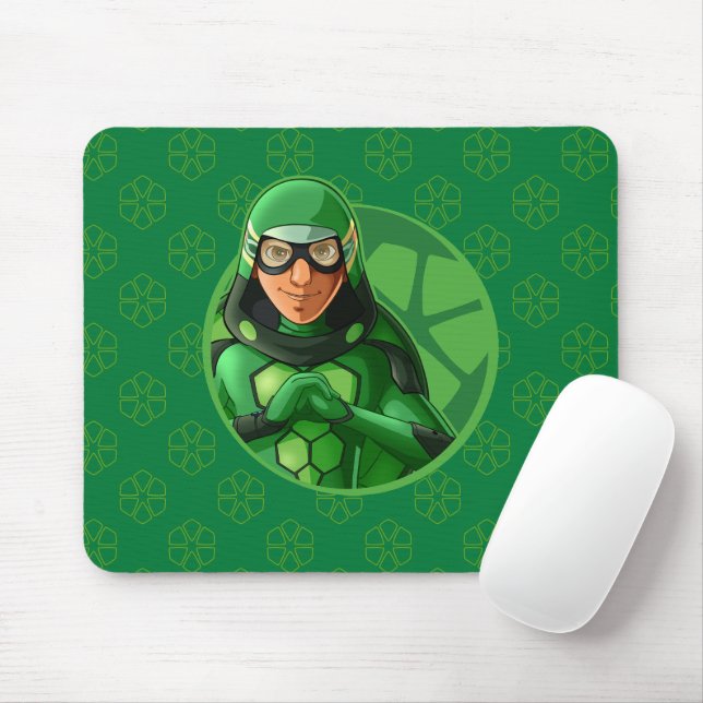 Mousepad Crachá Verde Carapace (Com mouse)