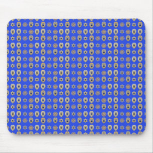 Mousepad Crachás minúsculos da Polícia da Linha Azul fina