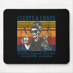 Mousepad Crampons & caos esqueleto mãe de futebol engra