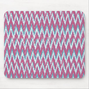 Mousepad Cranberry e Teal Kat ZigZag Padrão