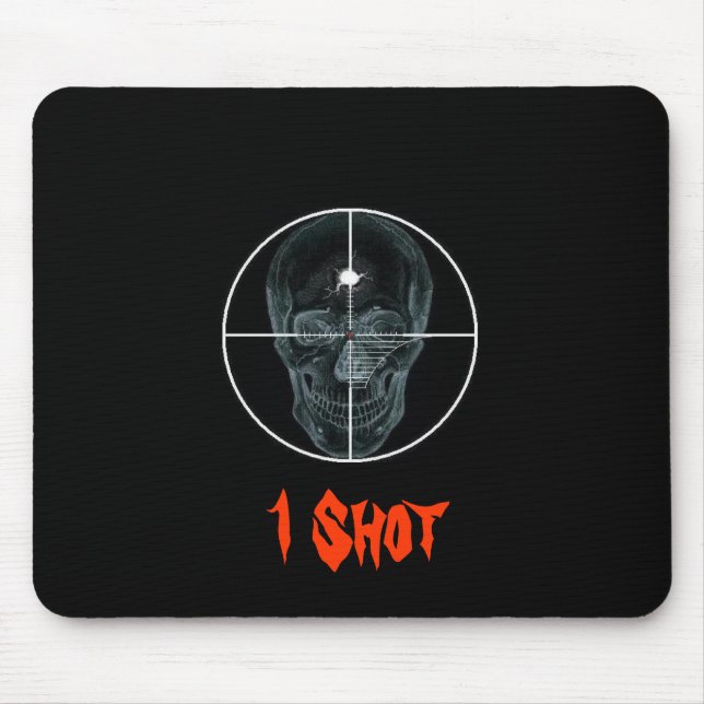 Mousepad Crânio 2 do Crosshair, 1 tiro (Frente)