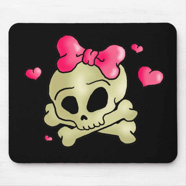 Mousepad Crânio bonito (Frente)