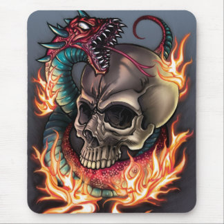 Mousepad Crânio + Cobra