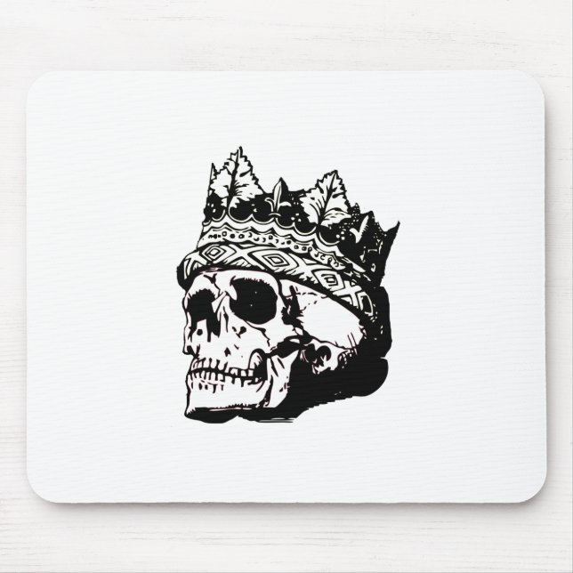 Mousepad Crânio com uma Coroa (Frente)