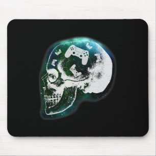 Mousepad Crânio Controlador Mental Jogos Gamer Homens Menin