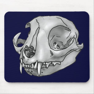 Mousepad crânio de gato