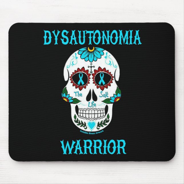 Mousepad Crânio de guerreiro/açúcar... Disautonomia (Frente)