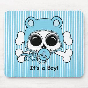 Mousepad Crânio de Menino Bonito