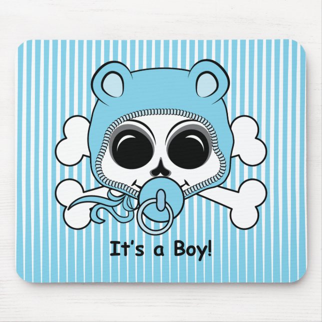 Mousepad Crânio de Menino Bonito (Frente)