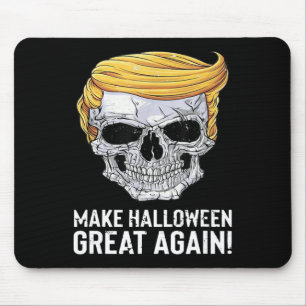 Mousepad Crânio de Trump Halloween, Faça o Halloween Grande
