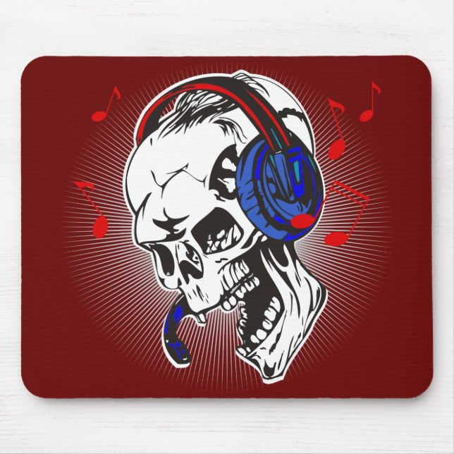 Mousepad Crânio do DJ (Frente)