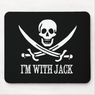 Mousepad Crânio do pirata e bandeira dos Crossbones: "Eu