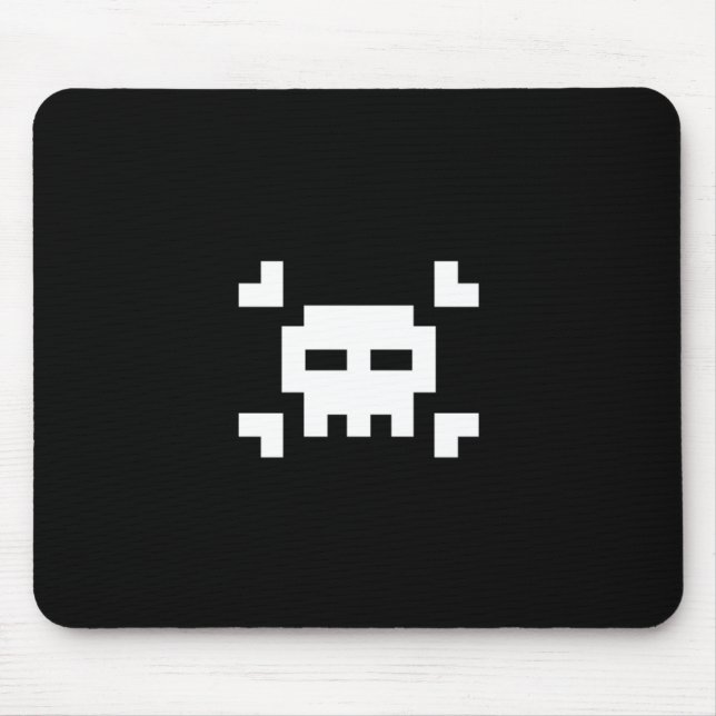 Mousepad Crânio do pixel (Frente)