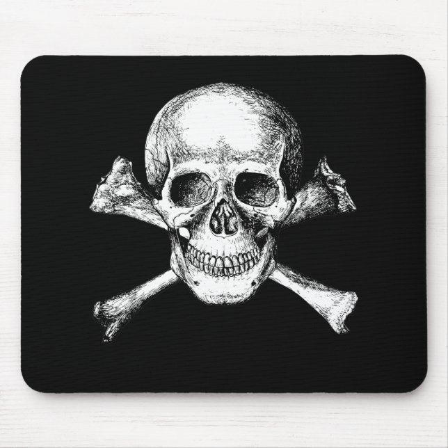 Mousepad Crânio e Crossbones (Frente)