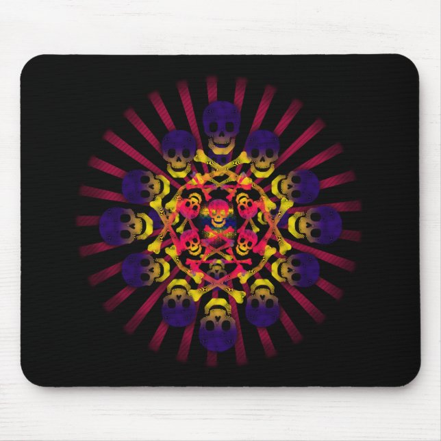 Mousepad crânio e crossbones (Frente)