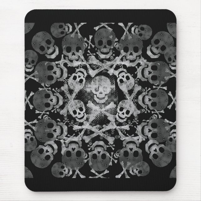 Mousepad crânio e crossbones (Frente)