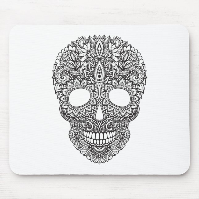 Mousepad Crânio humano inspirado (Frente)