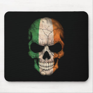 Mousepad Crânio irlandês customizável da bandeira