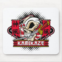 Mousepad Crânio Kamikaze com espada japonesa