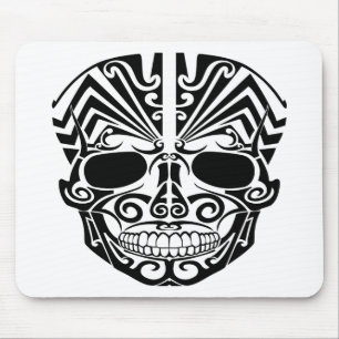 Mousepad Crânio maori da máscara do tatuagem