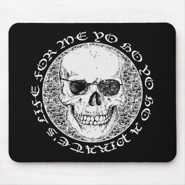 Mousepad crânio pirata (Frente)