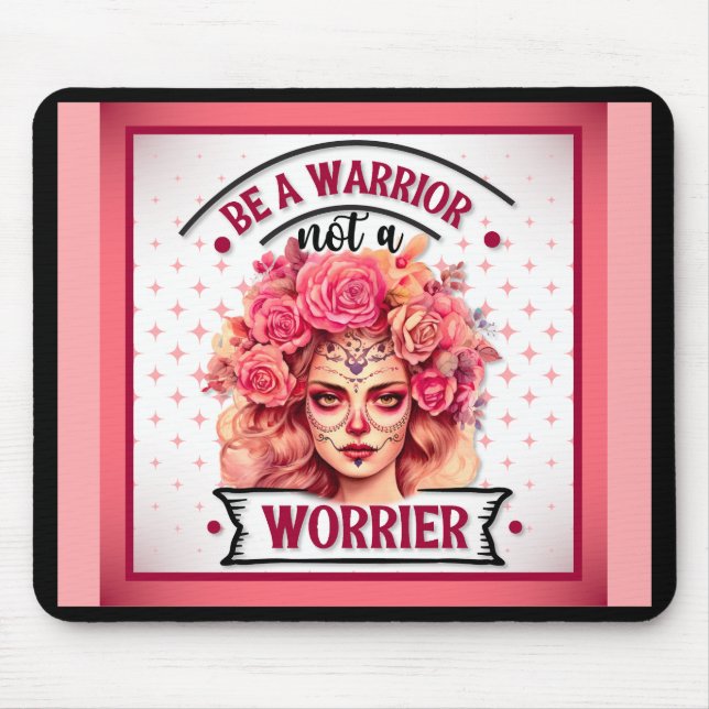 Mousepad Crânio rosa e Bonito (Frente)