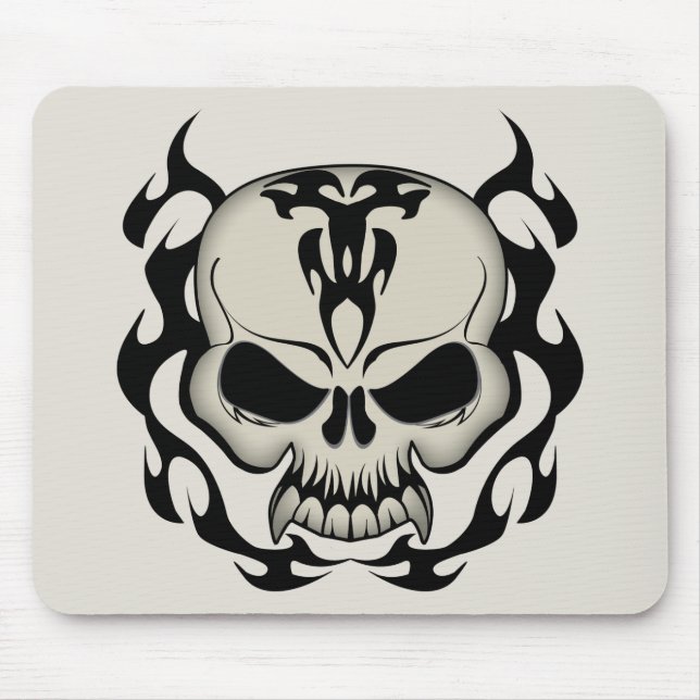 Mousepad Crânio Tribal (Frente)