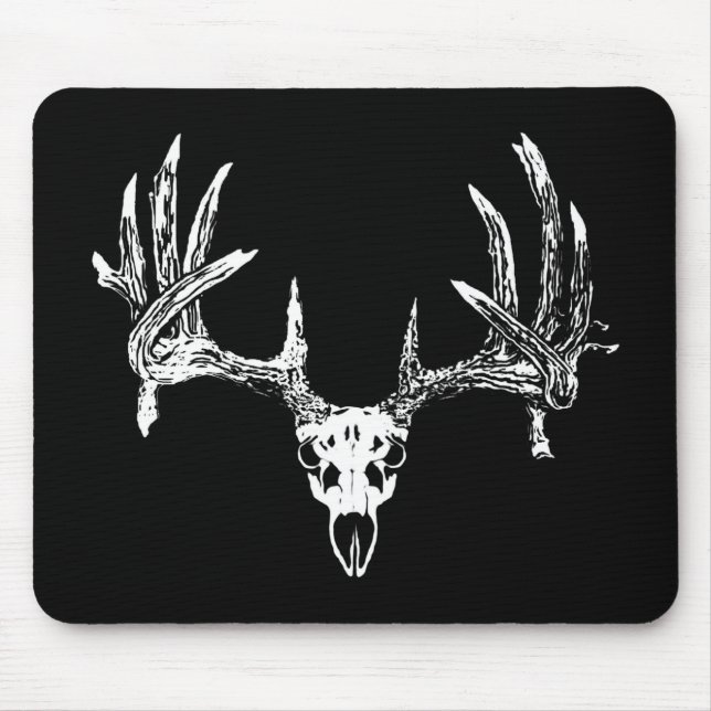 Mousepad Crânio w dos cervos de Whitetail (Frente)