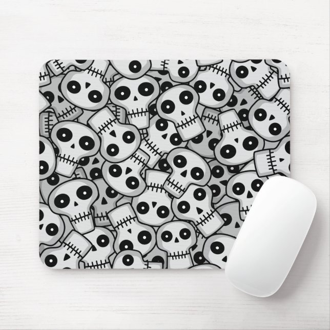 Mousepad Crânios Clusterizados (Com mouse)