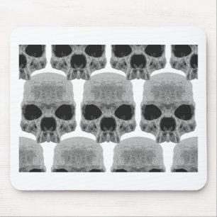 Mousepad crânios de gótico