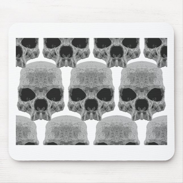 Mousepad crânios de gótico (Frente)