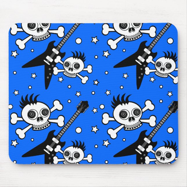 Mousepad Crânios de metal pesado (Frente)