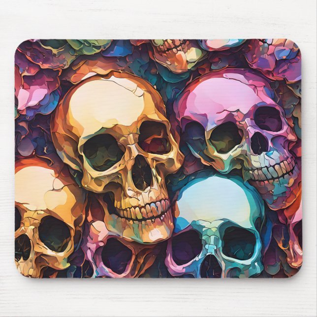 Mousepad Crânios Funky (Frente)