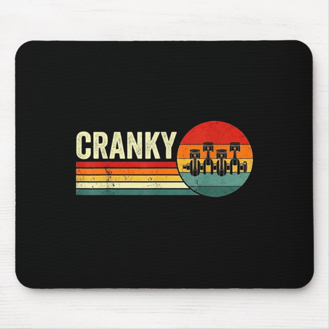 Mousepad Cranky Car Engine Crankshaft Fathers Day Dad Men H (Frente)