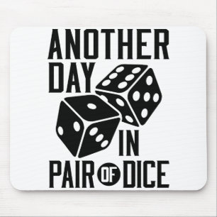 Mousepad Craps Casino Outro Dia em Par de Dice