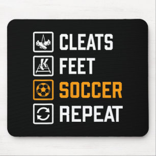 Mousepad Cravações Pé Futebol Repetir Divertido Treinamento