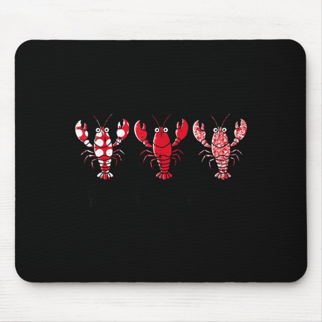 Mousepad Crawfish Season Crayfish Patterns Cajun Boil Men W (Frente)