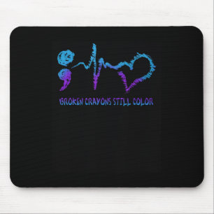 Mousepad Crayons Partidos Continuam A Prevenir Suicídio Por