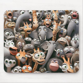 Mousepad Crazy Wildlife Group