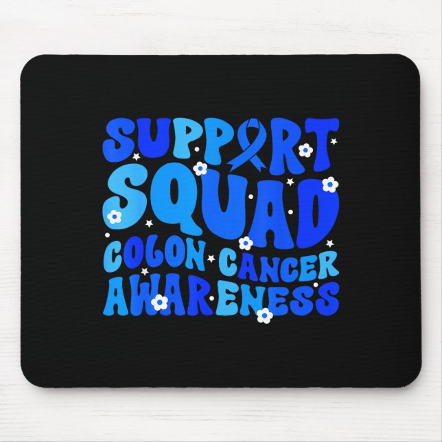 Mousepad Crc colon cancer awareness support squad blue (Frente)