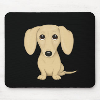 Mousepad Cream Short Haired Dachshund
