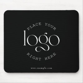 Mousepad Create Your Own Custom Business Logo Modern Black