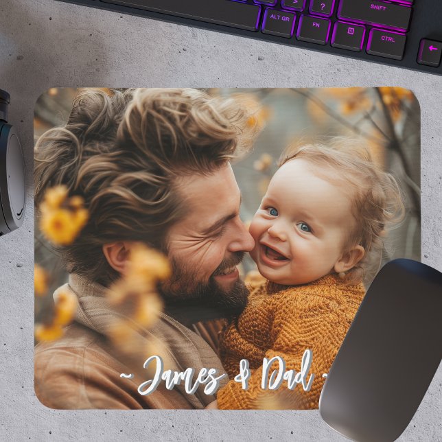 Mousepad Create your own Father Son Photo (Criador carregado)